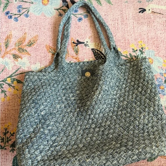 Sol and Selene denim woven tote - Picture 2 of 5
